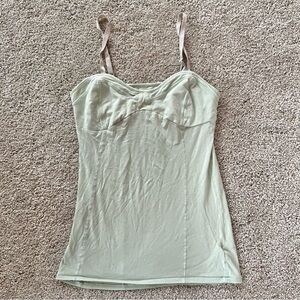 Junior Women’s (S) Seafoam Sage Green Y2K Tank Top